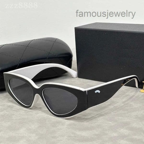 for women color blocking designer sunglasses Cat Eye men trend gift glasses Beach shading UV protection polarized with box good
