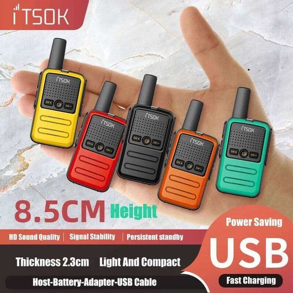 2pcs Mini Toy 1~5 Km UHF Gift Two Way Transceiver 1S 2S Tablet Colorful Fuselage New Kids Talki Walki Walkie Talkie Radio 26Y0311