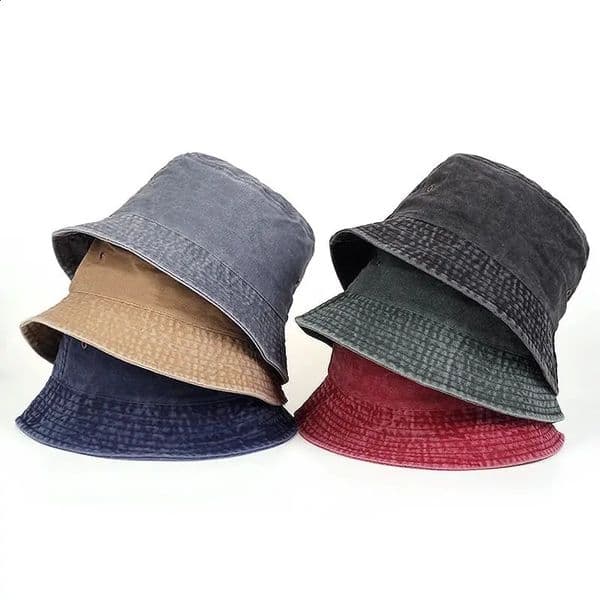 Unisex Solid Color Personty Bucket Hats Fishermen Caps Outdoor Casual Cap Sunscreen Hat S260518
