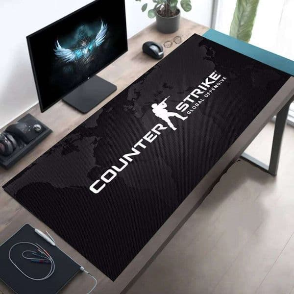 CSGO Gun Large Mouse Pad New Computer Office Game Table Mats XXL Rubber Anti-slip HD Gaming Keyboard Mousepads Long Desk Mat 26L0311