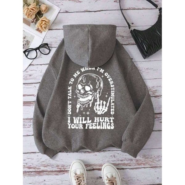I Will Hurt Your Feelings Funny Letter Graphic Hoody Men Women Casual Street Sweatshirt Hip Hop Fleece Hoodie Pullover Clothing C260311