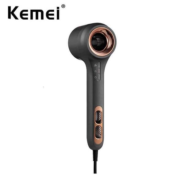 Kemei High-Speed Hair Dryer 110000RPM Motor Fast Drying Blow Dryer 1500W Ionic Hair Dryer for Home and Travel Magnetic Nozzle X260311