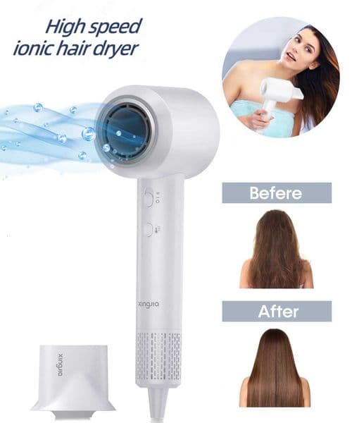 Electric High Speed Hair Dryer 110000RPM Brushless Negative Ions Blow Dryer 1500W Super Powerful Wind Lownoise Salon Hair Dryer X260311