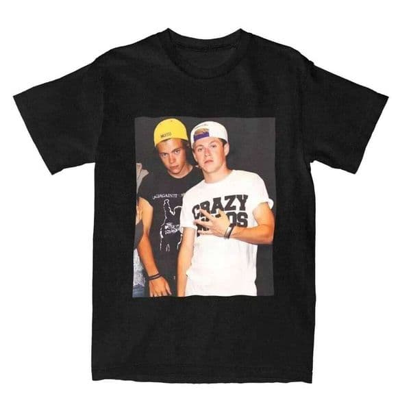 Harry y Niall hollan Love on Tour mujer loca camiseta de cuello redondo Z260312