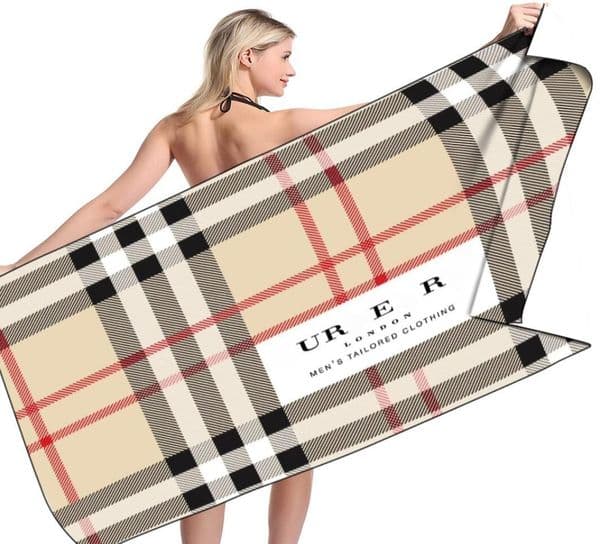 New summer luxury grid Towel classic letter logo 150cm-75cm towels designer beach towels fashion brand bath bathroom products absorbent 160-80cm bath towel towels