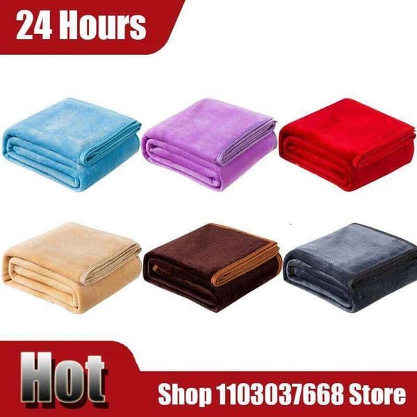 2025 New Fleece Throw Blanket Extra Soft Warm Fuzzy Bed Plush Lightweight Microfiber Couch 150x200CM Sofa Blankets S26