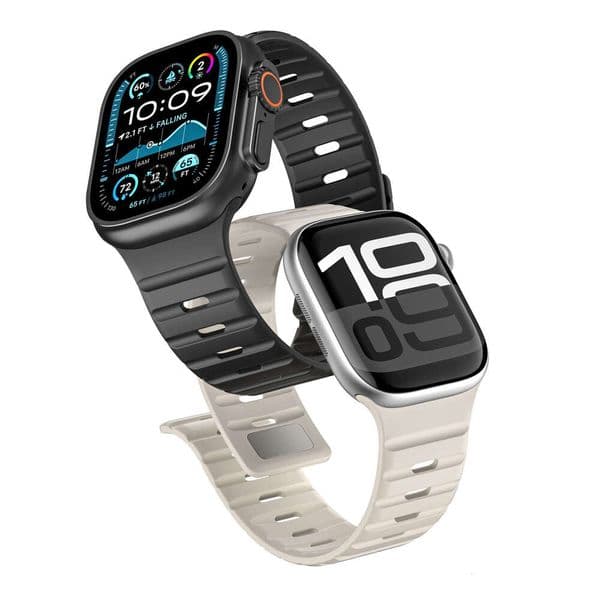 Suitable for Watch 7/8/9/10/SE/Ultra 2/3, high-end magnetic silicone strap, Apple watch strap