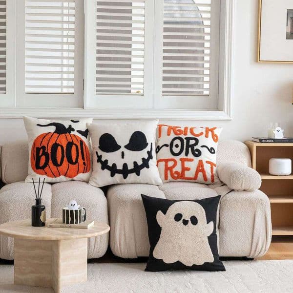 2025 New Halloween Throw Modern Simple Ins Style Bedroom Cushion Pillow Set Home High-End