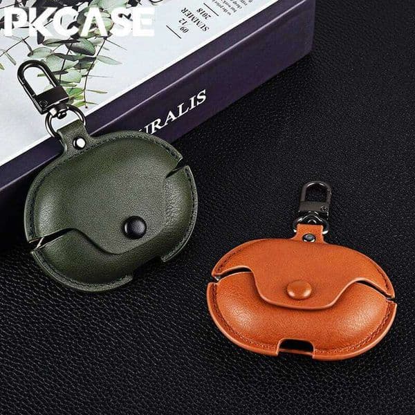 PKCASE Shockproof Leather Earphone Case Pro 2 3 4 Headphone Cover For Freebuds Clip SE2 SE3 26L0312