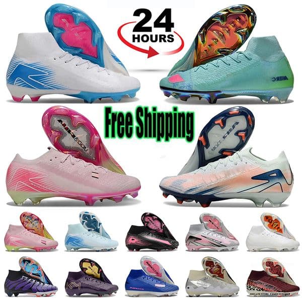 Free Shipping Mens Soccer Cleats Football Boots 16 Frenulum Laces FG Comfortable Training Leather Football Shoes kids size UK3 US4 36-45
