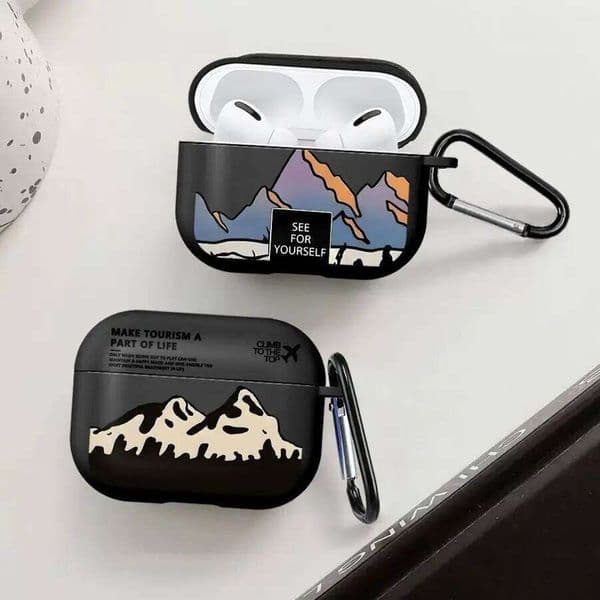 Case For Airpods 4 Pro2 3 2 Pro 1 Pro3 Earphone Cases Cover Landscape Airplane Art 26L0312