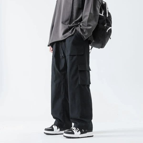 Streetwear Hip Hop Joggers Cargo Pants Men Multi-Pocket Elastic Waist Harem Trousers Male Harajuku Casual Woman Sweatpants 260310BJ