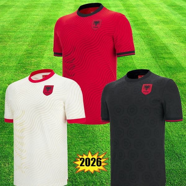 2026 2027 Albania Soccer Jerseys Home Away black red ASANI MEHMETI 26 27 BROJA THIRD men kids football shirt ASLLANI DAKU Tops XXXL XXXXL