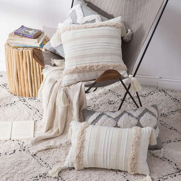 Customized Moroccan-Style Tufted Sofa Throw Pillow, Study Chair Cushion, Office Lumbar Pillow