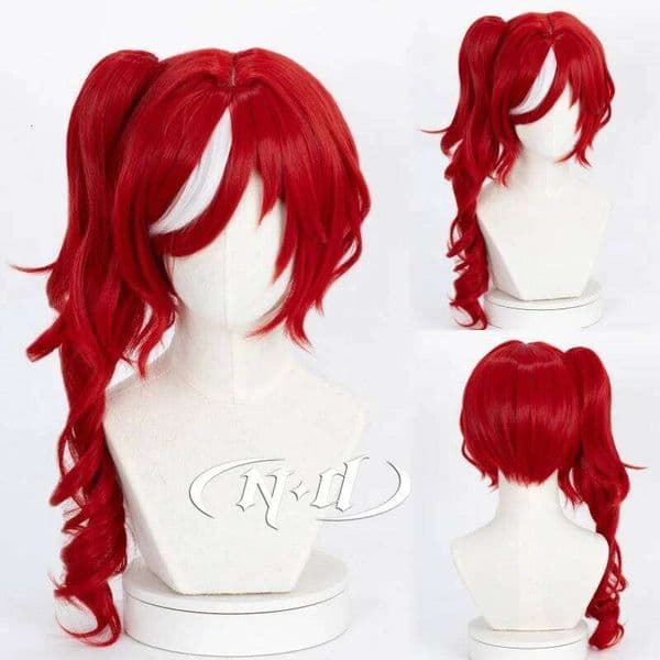 Wigs Game Identity V Priestess Crimson Cosplay Wig Long Red Hair for Halloween Costume Theme Party Comic Con Coser