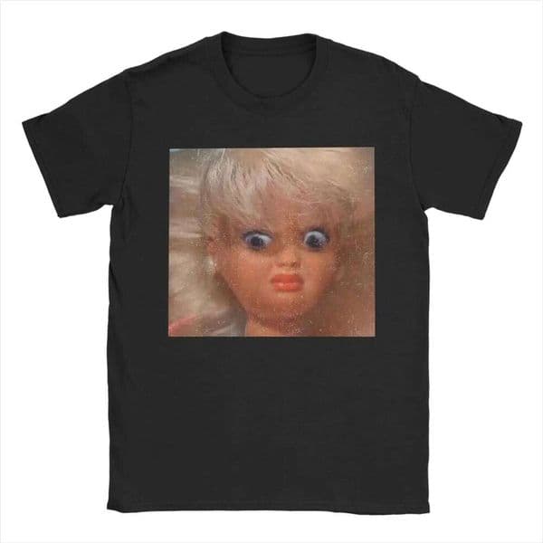 Men Disgusting Doll Face Meme T Shirts 100% Cotton Clothes Awesome Short Sleeve Crewneck Tees Plus Size T-Shirts J260312