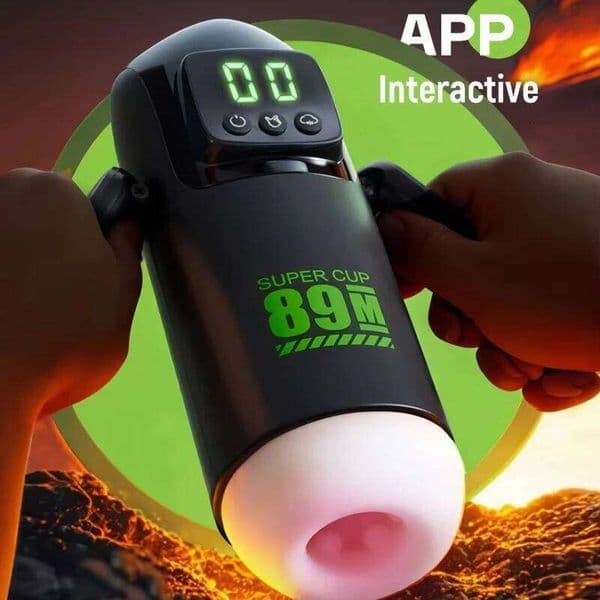 Automatic Thrusting Sucking Male Masturbator Penis Pump Stroker with Handle LCD Display Blow Job Simulation Sex Toy for Men 18+ Z260311