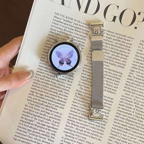 Cute puppy and cat Milan watch strap suitable for Huawei GT4 strap, GT5 magnetic FIT3 bracelet 8/9