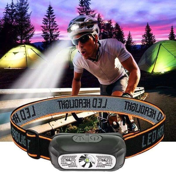 Mini Rechargeable Powerful Sensor Headlamp Fishing Camping USB Flashlight COB LED Head Light Torch Headlights Front Lantern 26W0312