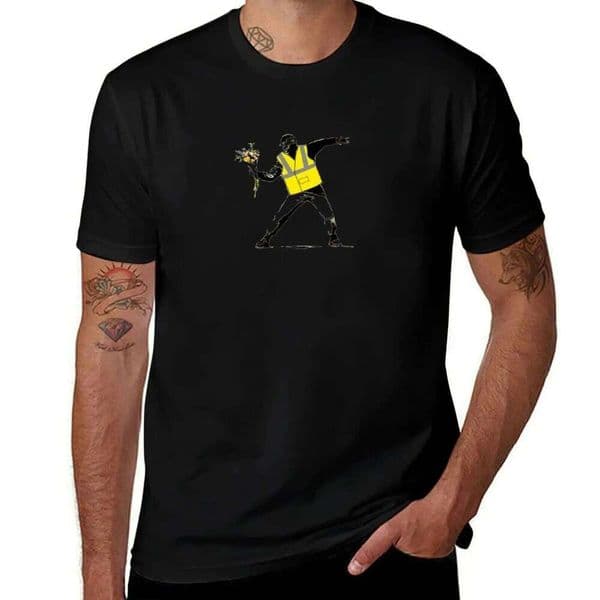Gilets jaunes T-Shirt funny for man cotton soft t shirts with prints T-shirt H260312