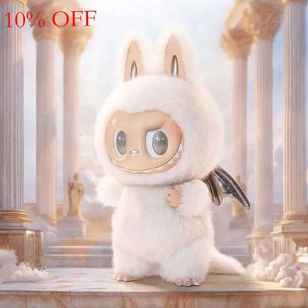 Labubu Hot Selling Plush Angel Dolls Zimomo Themonsers Cute Anime Action Characters Desktop Decorations Christmas Gifts