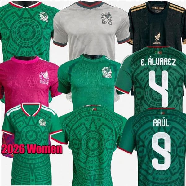 2026 Mexico women fans soccer jerseys 26 27 Mexico home away goalkeepe Jersey Mexico world Cup OCHOA RAUL ALVAREZ 2025 gold cup special Jersey