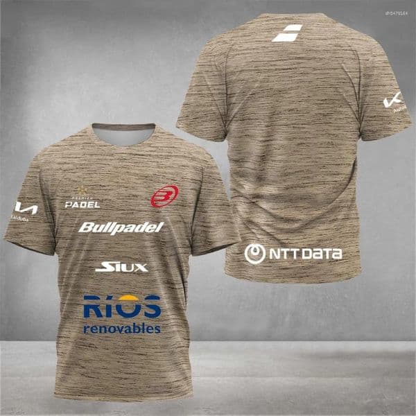T Shirts Mens Quick Dry Breathable Padel Tennis Fans T-shirt Training Short Slve Clothing Summer 3D Print O-neck Top L260612
