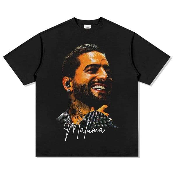 Maluma Singer Graphic T-Shirt Men Women Latin Pop Cotton Tee Reggaeton Vibe Urban Fashion Concert Merch Celebrity Fan Top Q260312