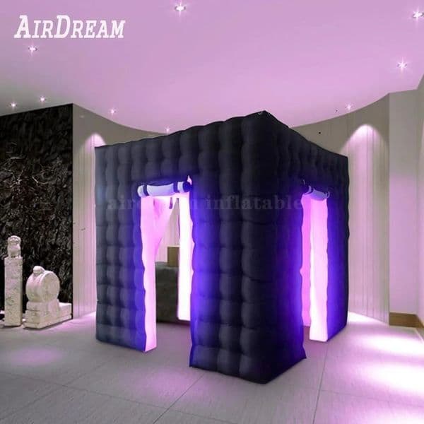 5mLx5mWx3.5mH (16.5x16.5x11.5ft) High quality Portable 360 Selfie LED Lighting Inflatable Event Backdrops Photo Booth Photobooth Tent
