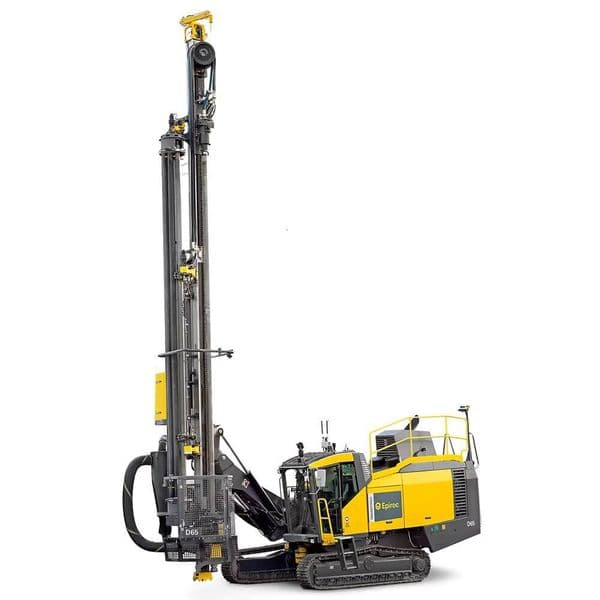 Epilorc SmartROC D65 crawler-mounted fully hydraulic rock drill is an integrated DTH drilling rig used for cement raw material mining