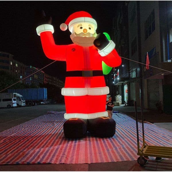 Wholesale Personalized Giant Inflatable Santa Claus For Outdoor Christmas Party Decoration Santas Old Man Model Balloons With LED Light