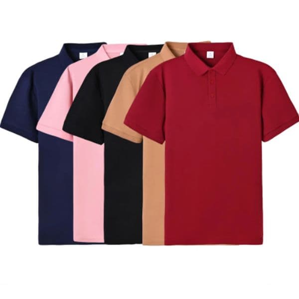 Solid Color Polo Shirt Casual Loose Collar TShirts Multicolor Soft Clothing AllMatch Summer Y2K Woman Short Sleeve 260228BANJIA