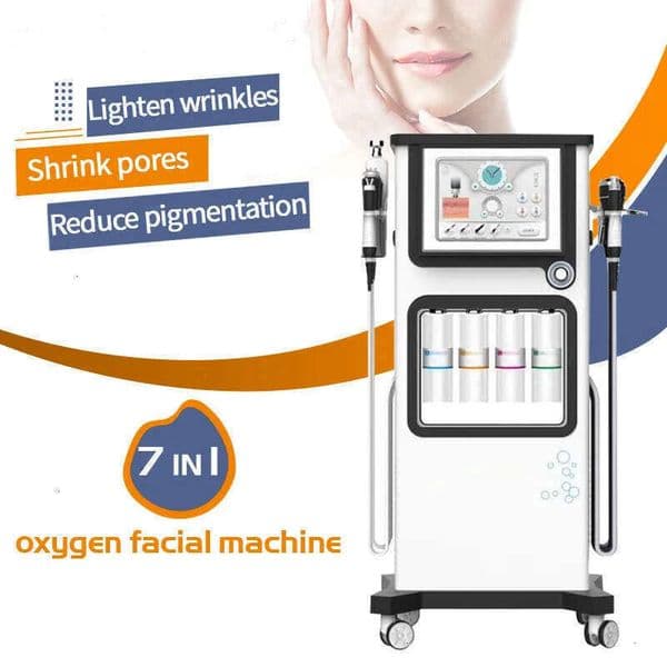 New Selling 7 In 1 Alice Water Bubble Jet Peel Oxygen Spray Beauty Therapy Ultrasonic Aqua Deep Cleaning Beauty device For Skin Care