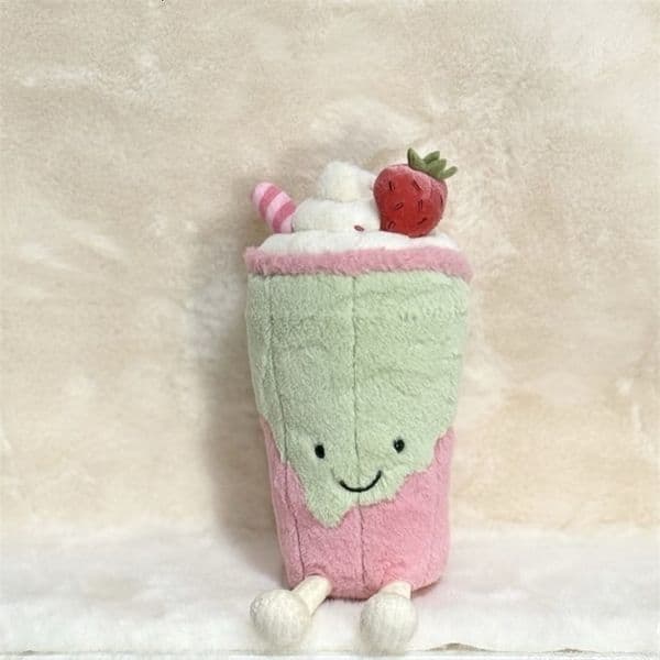 Plush Toys Berrity Latte Strawberry Latte Stuffed Animal Soft Comfort Sofa Pillow Kawaii Backpack Charm Girl Exquisite Gifts 260309