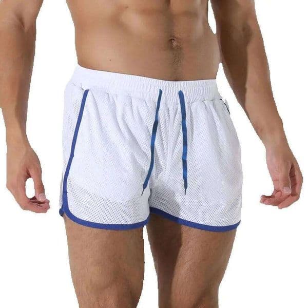 Summer mesh sport shorts for men, single-layer breathable casual basketball pants, quick-drying men's home and beach shorts. 26H0312