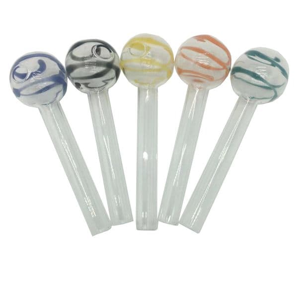 4inch Glass Oil Burner Pipe for Clear Thick Borosilicate Glass Experiment