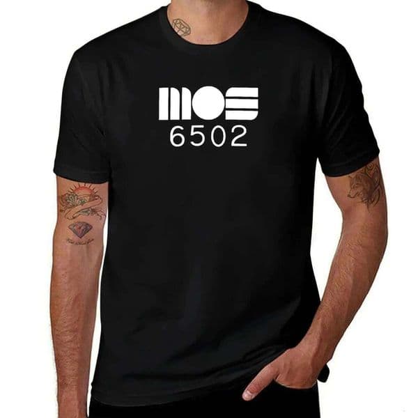 shirts plain pack logo White CPU 6502 cotton 8-bit MOS shirt t for man T-Shirt J260312