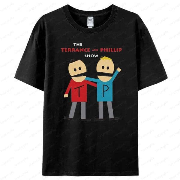 SOUTH PARK TERRANCE AND PHILLIP Men's Graphic Shirt Men Crewneck Cotton Short Sleeve Summer Casual Daily Life Tee Tops Q260312