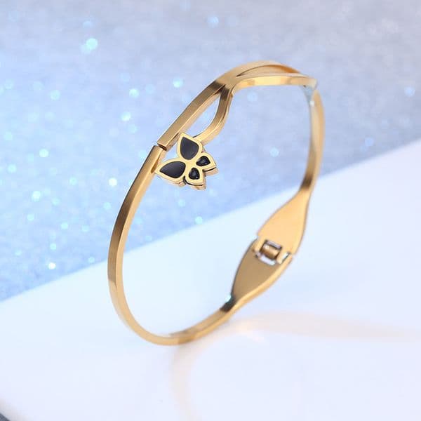 Bracelet Butterfly Bracelet Titanium Niche Design Stainless Steel Gold-Plated Bracelet, Versatile And Elegant Women's Accessory Bracelet