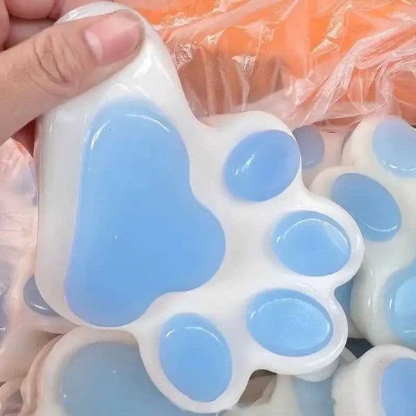 2026 New Large Cat Paw Squeeze Soft Sticky Silicone PVC Decompression Pinching Toy For Adults Kids Stress Relief Toys Toys