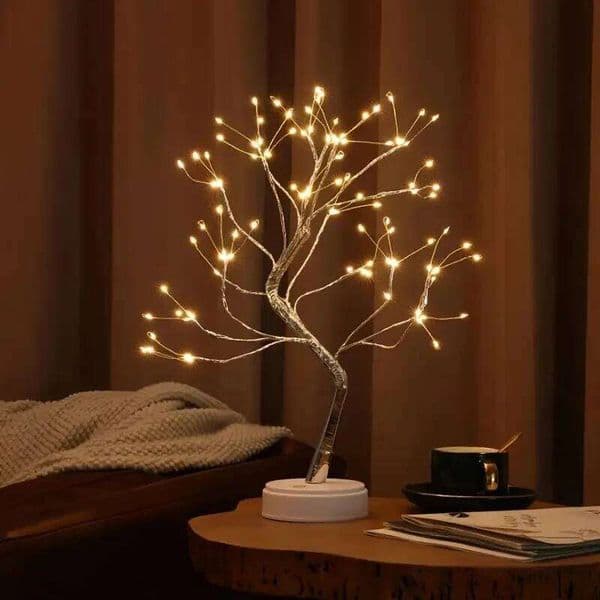 108 LED Tabletop Bonsai Warm White Artificial Fairy Light Battery/USB Twinkling Tree Lamp for Christmas Wedding Home 26L0313