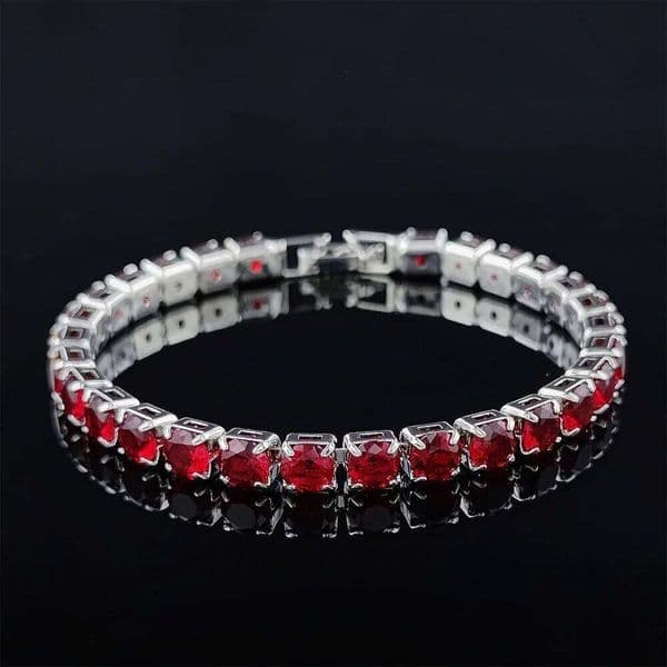 2024 New Arrival Luxury Round red color on hand Bracelet Bangle For Women Anniversary Gift Jewelry Bulk Sell S5787 Z260313