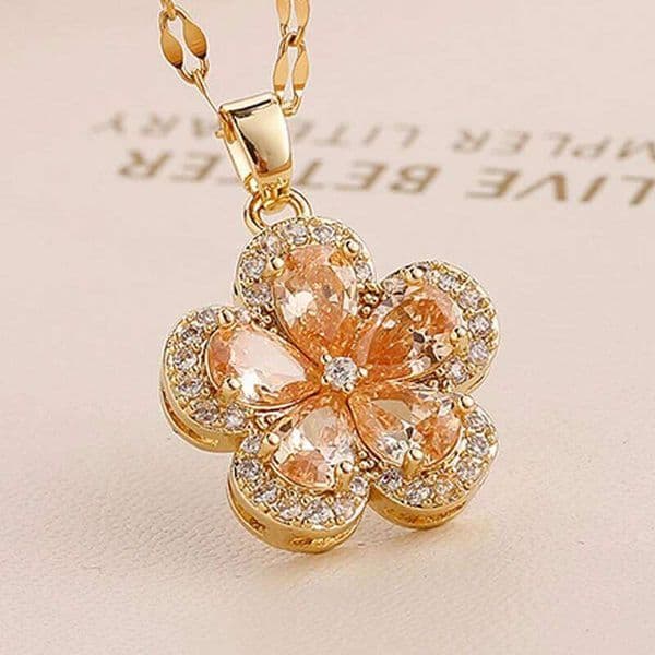 Artificial Gems cr Necklace women Stainless Steel Lips Neck Chain Female Necklaces Jewelry for Girl H260312