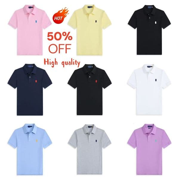 Men t Classic Shirt Womens Fashion Casual polo Summer Business shirt Round neck unisex T-shirt Mens top S-XXL