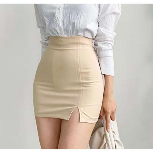 Mini Skirts South Korea Chic Fashion Sexy High Waisted Buttocks Wrapped Slit Short Feminine Vestidos Bodycon Bandage Skirt Z260315