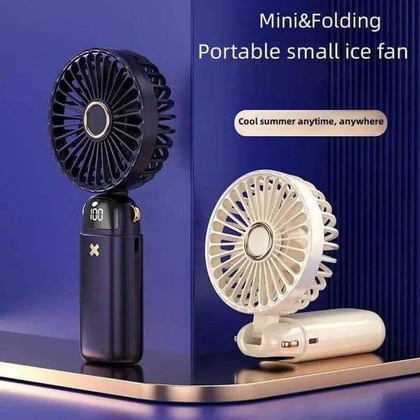 Handheld Small Portable Silent Office Desk Student On Dormitory Charging Outdoor Hand Holding Fan Small2026new 26L0313