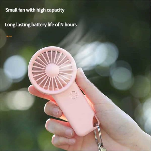 MEET SUN Portable Handheld Fan Small Cooling Fan USB Eyelash Mute Cooler Handheld Fan Mini USB Rechargeable Desk D260313