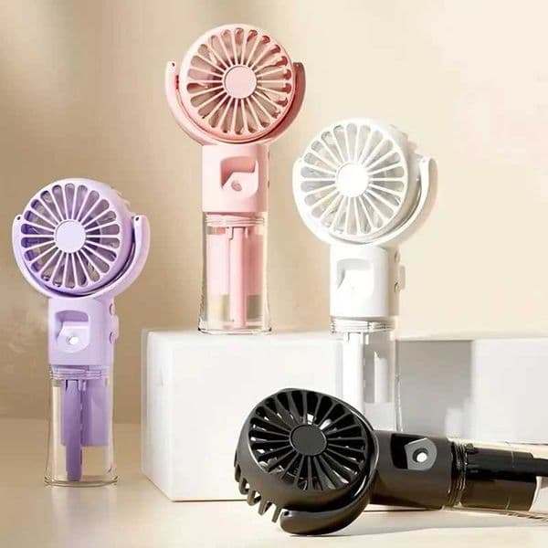 Portable handheld spray fan - USB charging mini humidifier fan suitable for travel and outdoor use as a handheld fan D260313