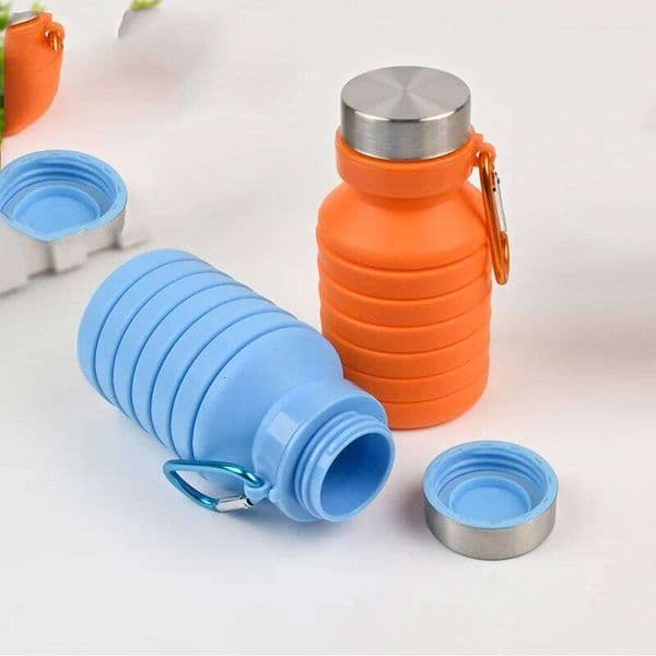 Portable Outdoor Mountain Climbing and Cycling Sports Bottle Food-grade Silicone Foldable Water Cup Z260313