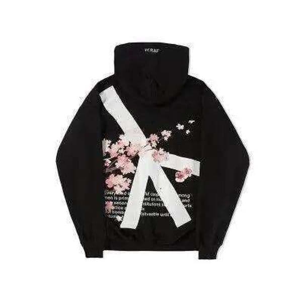 Streetwear Y2K Harajuku Cute Cherry Blossom Graphic Print Oversized Hoodie Gothic Casual Pullover Sweatshirt Men Women Clothing 26Y0313